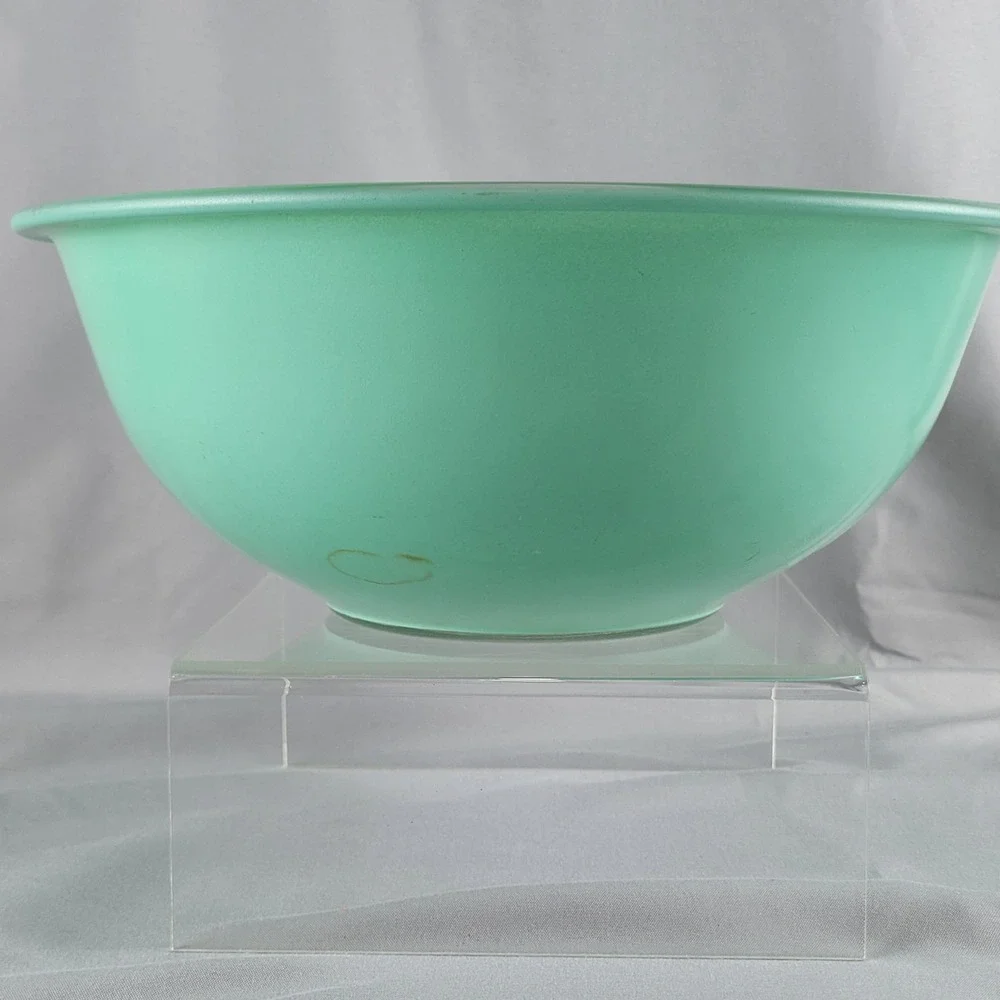 Pyrex Mixing Bowl 2.5L Seafoam Green Vintage 325 Glass Nesting Bowl USA